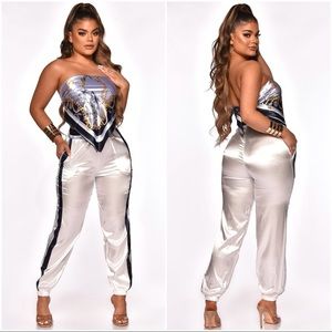 Scarf Top and Jogger Set